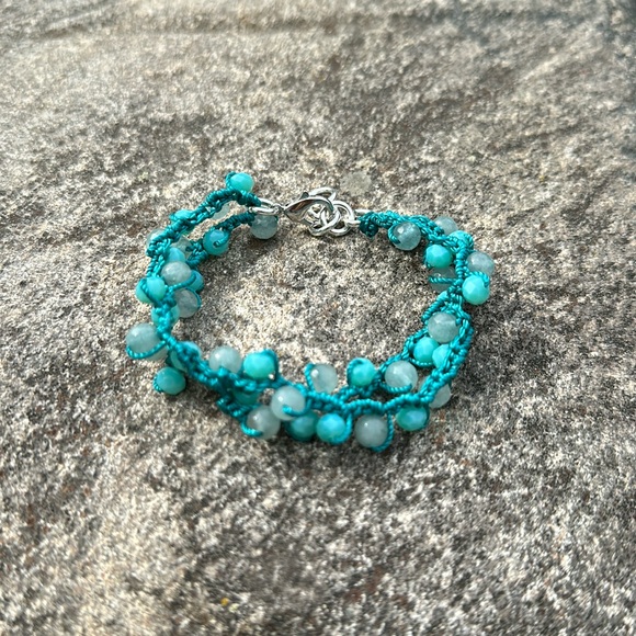 Apatite and crystal bracelet - Picture 4 of 7